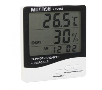 Термогигрометр настольный цифровой МЕГЕОН 20208