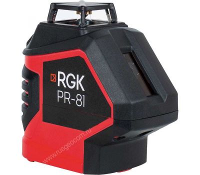Комплект: лазерный уровень RGK PR-81 + штанга-упор RGK CG-2