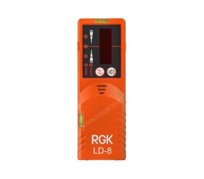Комплект: лазерный уровень RGK UL-44W Black + штанга-упор, приемник, рейка, кронштейн