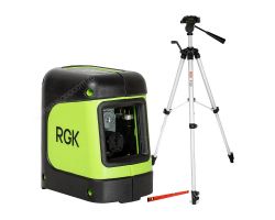 Комплект: лазерный уровень RGK ML-11G + штатив RGK F130, уровень RGK U2100