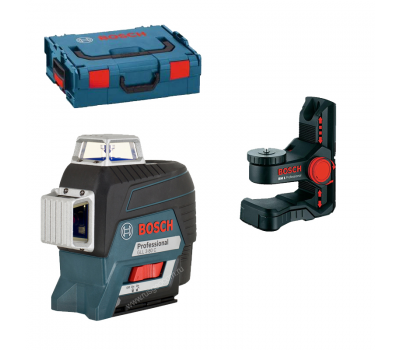 Лазерный уровень Bosch GLL 3-80 C + BM 1 + GBA 12V + L-Boxx ( 0.601.063.R02)