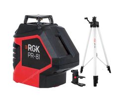 Комплект: лазерный уровень RGK PR-81 + штатив RGK LET-170, кронштейн RGK K-7