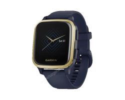 Часы Garmin Venu Sq Music Edition темно-синий с золотистым алюминиевым безелем