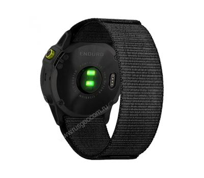 Часы Garmin Enduro титановый корпус с угольно-серым DLC-покрытием и черный нейлоновый ремешок UltraFit