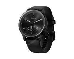 Часы Garmin Vivomove Sport черный, серый безель, с силиконовым ремешком