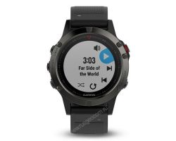 Часы с GPS Garmin Fenix 5 Sapphire с черным ремешком и HRM