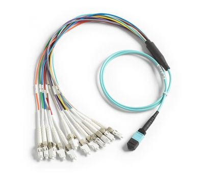 Fluke Networks BKC-MPO-ULC, отводящий шнур - разветвитель 1 м для разъема MM MPO Unpinned LC