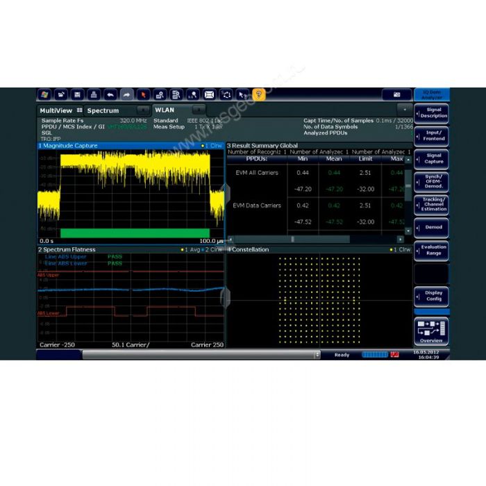 Анализ сигналов WLAN 802.11ac Rohde&Schwarz FSW-K91ac для анализаторов спектра и сигналов