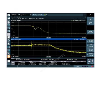 Анализ аналоговой модуляции АМ/ЧМ/ФМ Rohde&Schwarz FSV-K7 для анализаторов спектра и сигналов